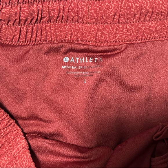 Athleta Mesh Racer Run Mid Rise Shorts Size S - Picture 2 of 4